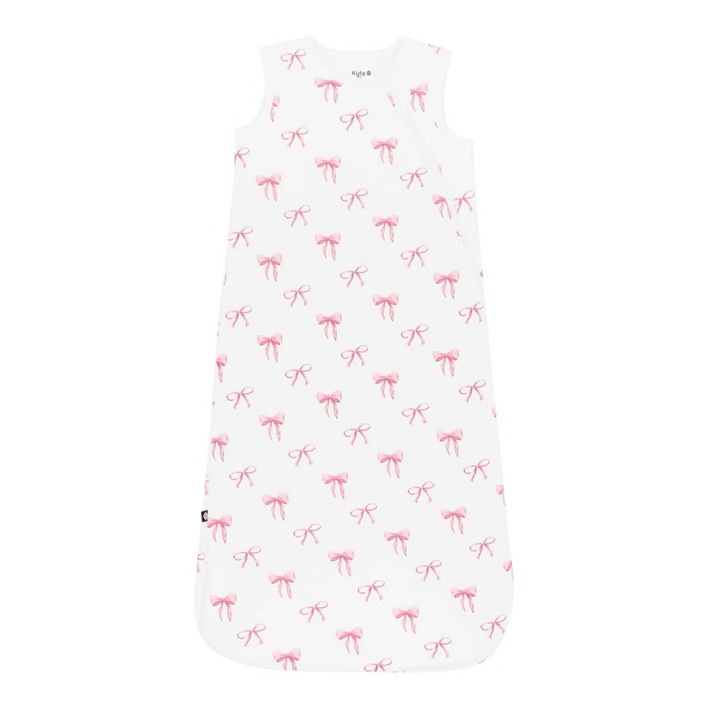 Kyte Baby Sleep Bag 0.5 TOG Pink Bows Bamboo Rayon Sleeping Sack Large